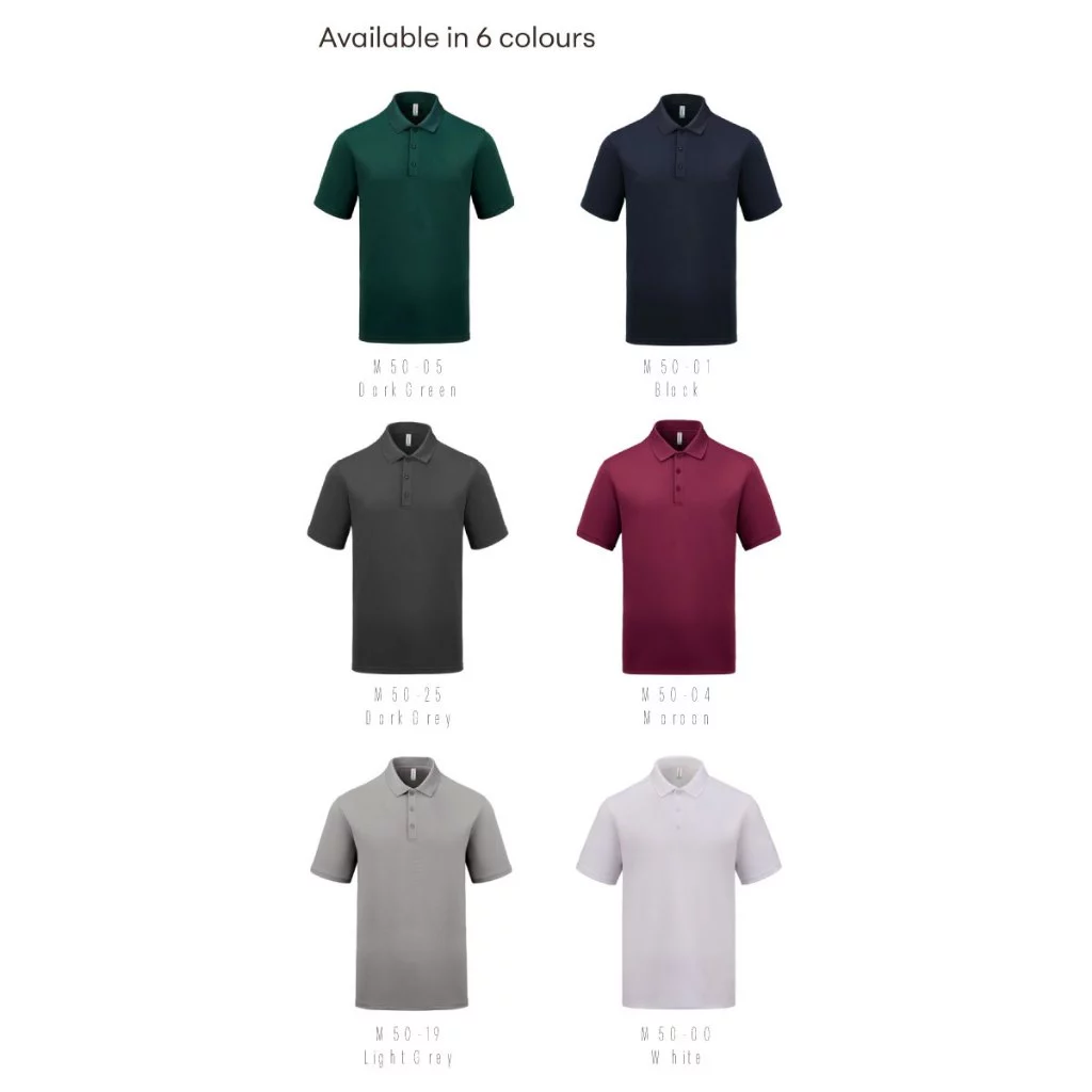 LEFONSE M5000 Cotton Feel Microfiber Quick Dry Polo Unisex 180gsm - Image 4