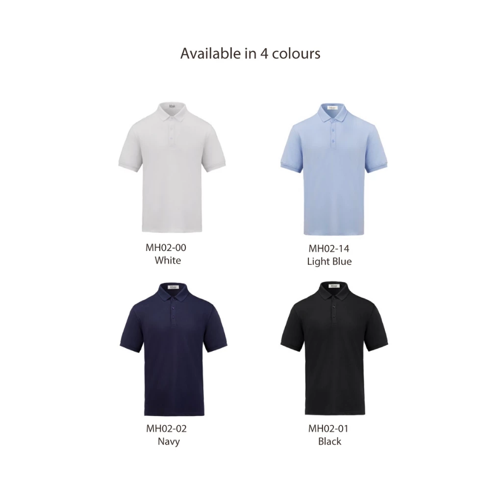 LEFONSE MH02 LuxeBlend Signature Polo Unisex 220gsm Uniform Collared Plain Polo - Image 2
