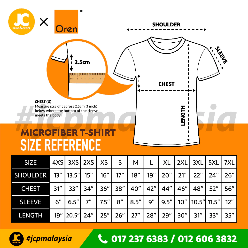 JCP x OREN SPORT QD04 Microfiber Quick Dry Jersey Round Neck Tshirt Unisex Baju Jersi Cool Fit T-Shirt Baju Sukan Boxy - Image 9