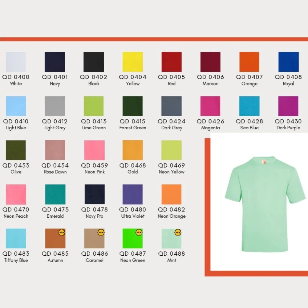 JCP x OREN SPORT QD04 Microfiber Quick Dry Jersey Round Neck Tshirt Unisex Baju Jersi Cool Fit T-Shirt Baju Sukan Boxy - Image 10