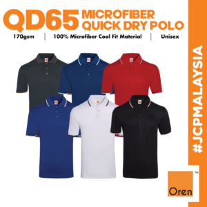 OREN SPORT Unisex Collar Dry Fit Cool Microfiber Polyester Jersey Polo Tee Baju Lelaki - Multi Color QD65 Group A