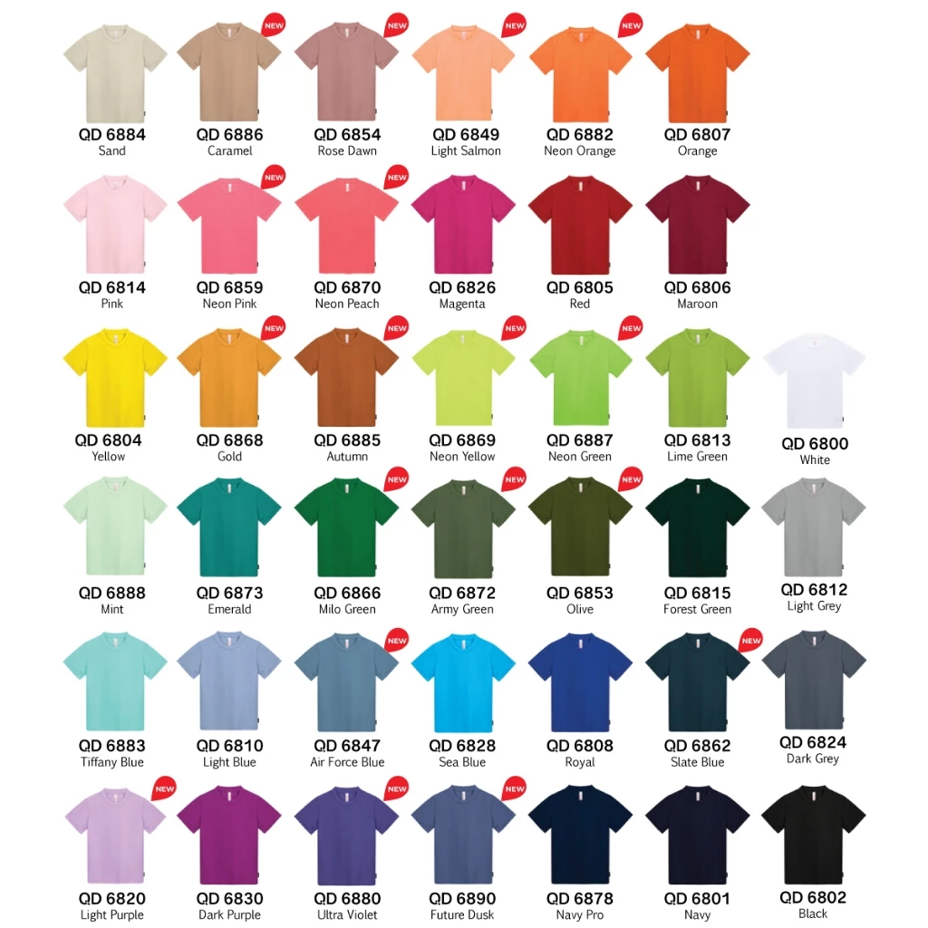 Baju Budak Lelaki Perempuan Cepat Kering JCP x OREN SPORT Quick-Dry Children T-Shirt Kids Size Microfiber Tshirt QD68 - Image 2
