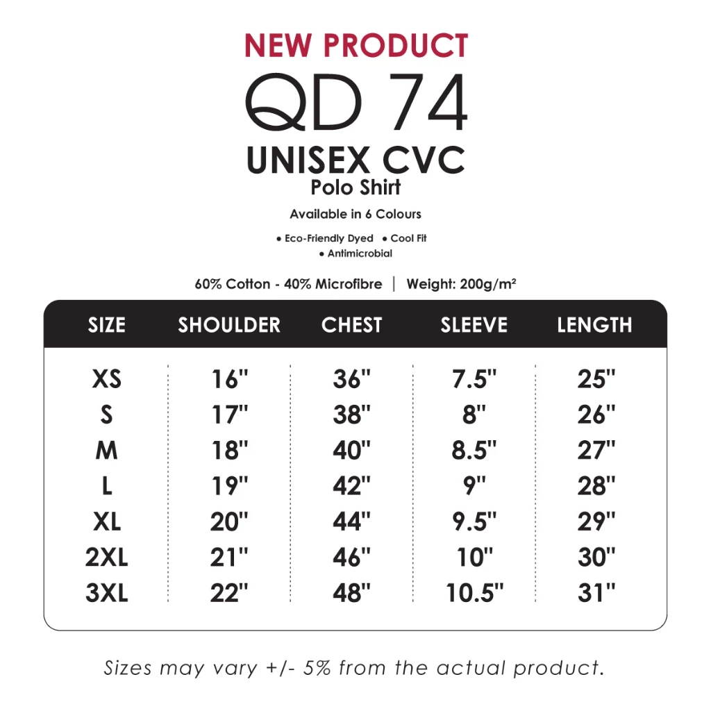JCP x OREN SPORT ProFlex Ultimate Comfort Quick Dry CVC Polo Unisex 200gsm Antimicrobial Cool Fit Polo Mega Sale QD74 - Image 6