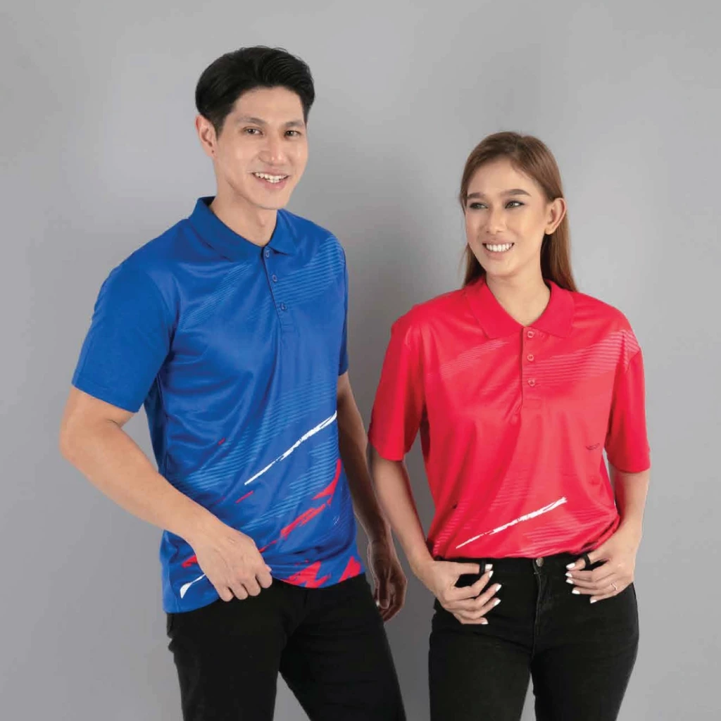 JCP x OREN SPORT Jersi Microfiber Quick Dry Mini Eyelet Sublimation Polo Shirt QD76 Unisex Polyester Cool Fit Baju Polo - Image 2