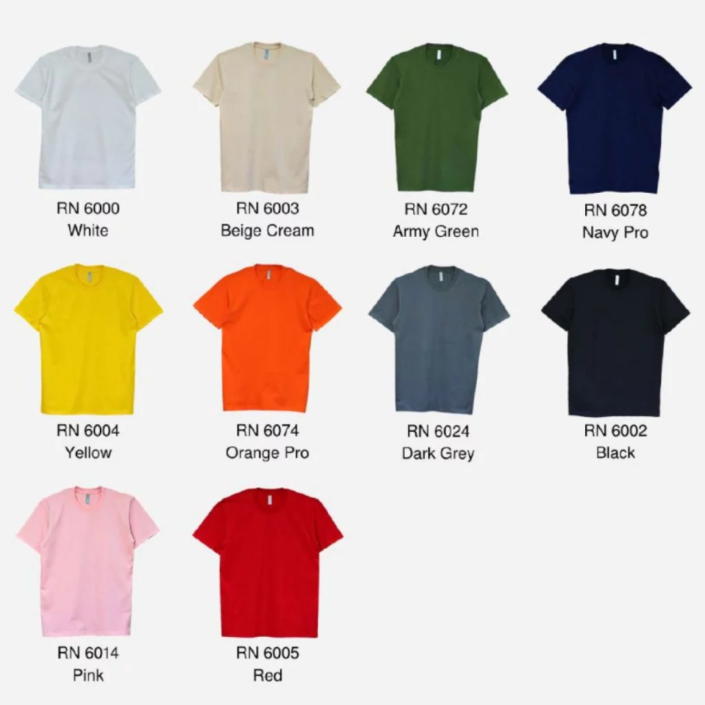 JCP x OREN SPORT Premium Heavy Cotton Crew Neck T-Shirt Unisex 190gsm Ultra Durable Breathable Combed Cotton Tshirt RN60 - Image 2