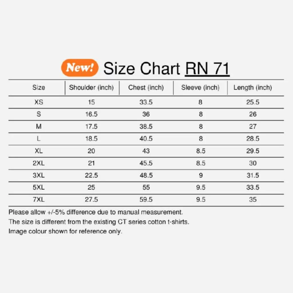 JCP x OREN SPORT Ultra Heavy Cotton Crew Neck T-Shirt Unisex 210gsm Sideseamed Ultra Durable Combed Cotton Tshirt RN71 - Image 3