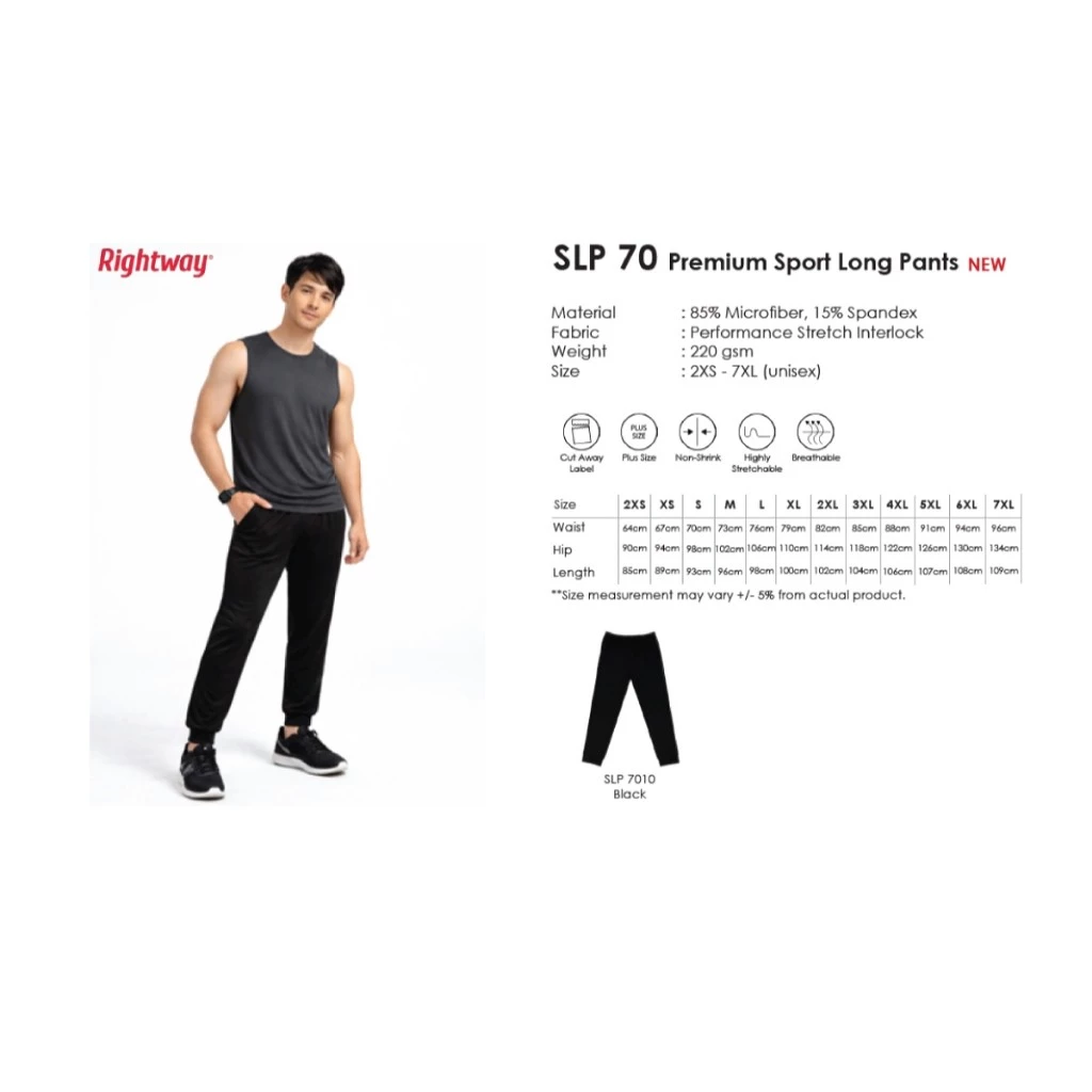 RIGHTWAY Premium Sport Kids Long Pants Children Quick Dry Jogging Seluar Sukan Budak SLPY71 - Image 2