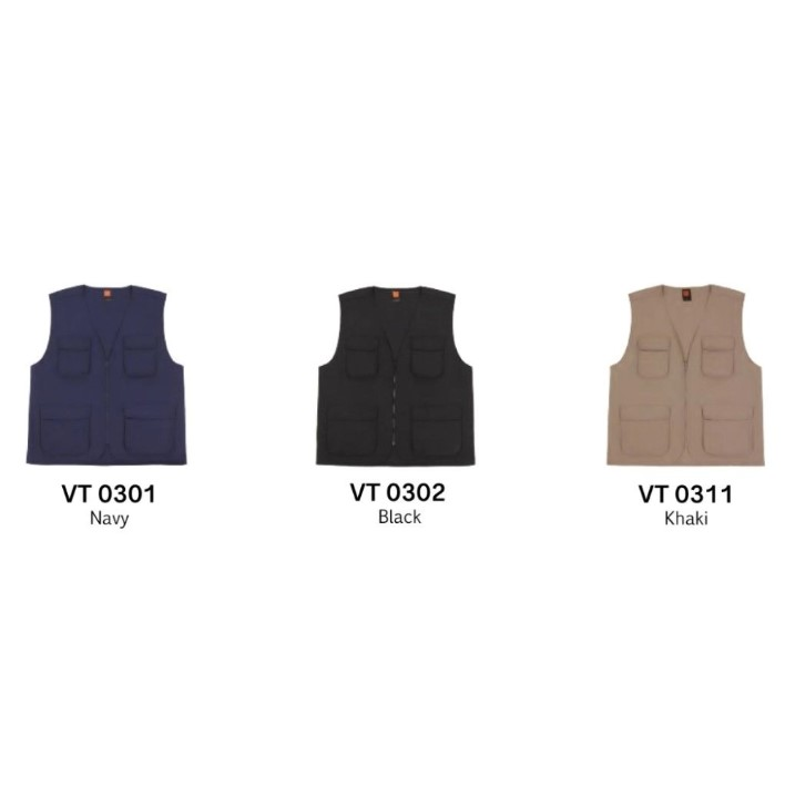 JCP x OREN SPORT Sleeveless Utility Vest Unisex 250gsm Fishing Vest Multi Pocket Jacket Wartawan Pancing Ikan Vest VT03 - Image 2