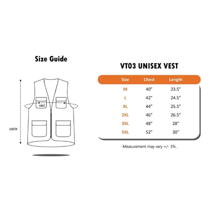 JCP x OREN SPORT Sleeveless Utility Vest Unisex 250gsm Fishing Vest Multi Pocket Jacket Wartawan Pancing Ikan Vest VT03 - Image 3