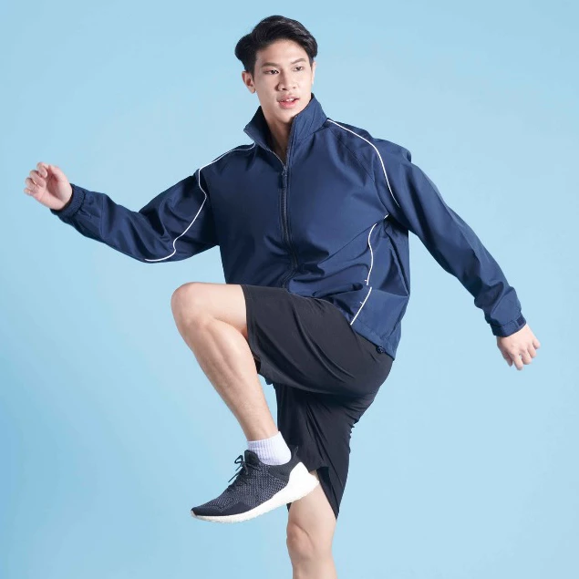 JCP x OREN SPORT Premium Full Zip Windbreaker Polyester Jacket Unisex Adult 125gsm Windproof Plain Work Jacket WB05 - Image 2